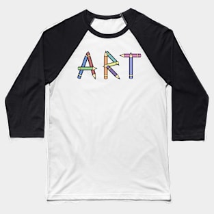 Pencils pattern Baseball T-Shirt